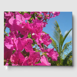 Livre D'or Bougainvilliers et palmiers paysage tropical