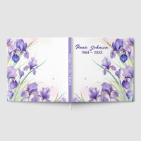 Bouquet Iris violet sur blanc