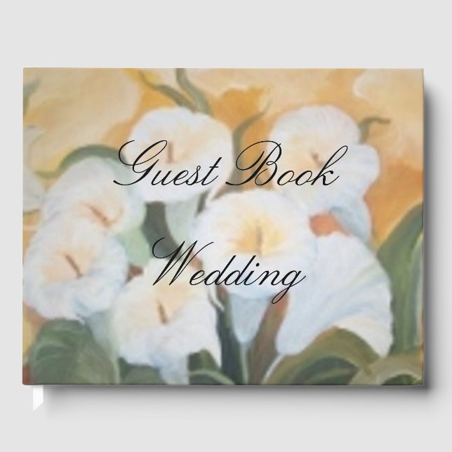 Livre D'or Bouquet White Arums (Recto)