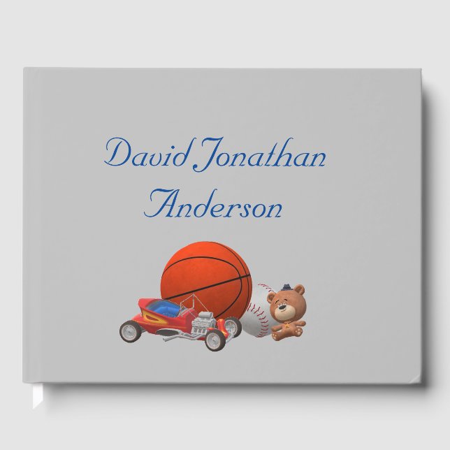 Livre D'or Boy Toys Theme Guichet Book (Recto)