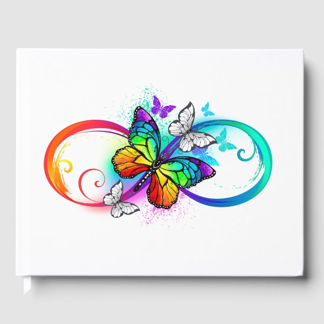 Livre D'or Bright infinity with rainbow butterfly (Recto)