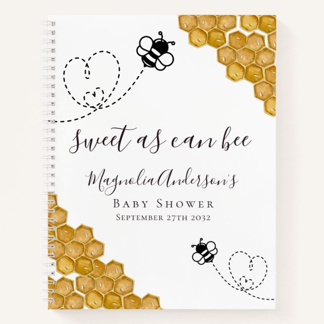 Livre d'or Budget Bee Baby shower (Devant)