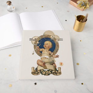 Livre D'or Bulles de bébé vintage par J.C. Leyendecker Nurser
