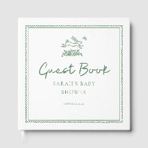 Bunny Rabbit Baby Shower Guest Book