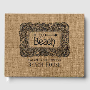 Livre D'or Burlap Beach House