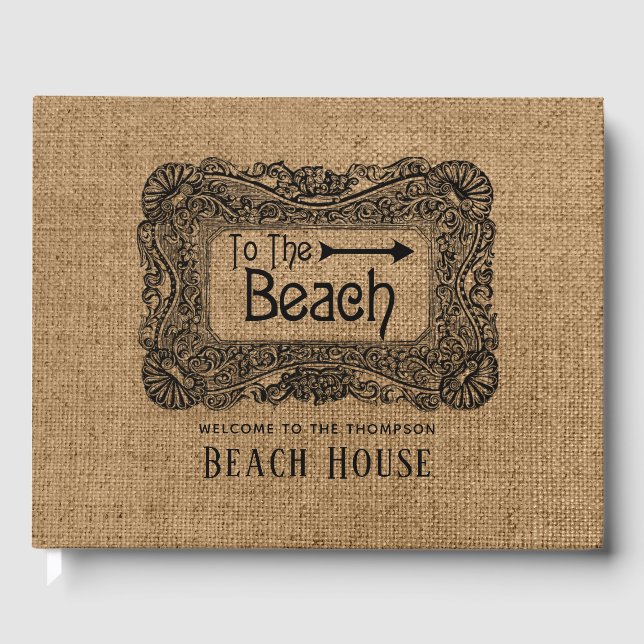 Livre D'or Burlap Beach House (Recto)