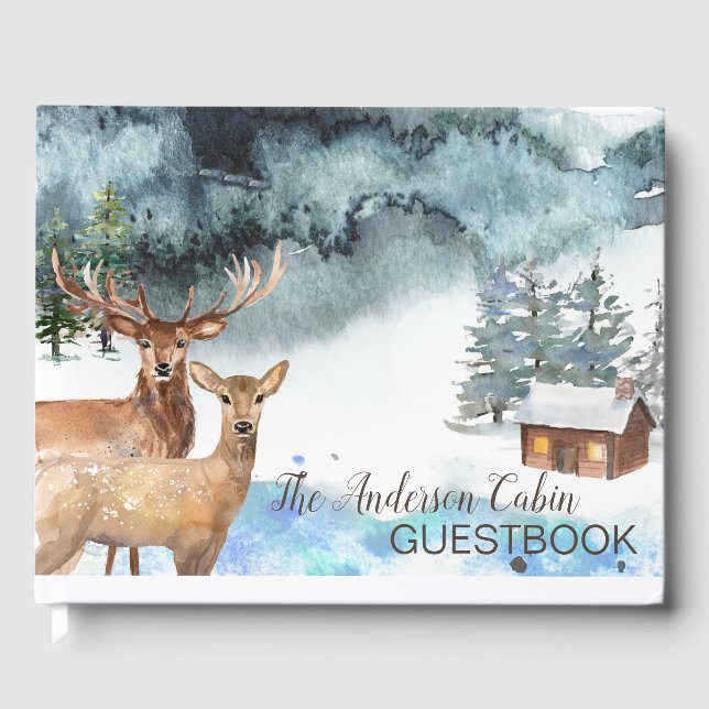 Livre D'or Cabine de vacances Rustic Woodland Guestbook (Recto)