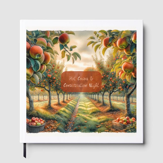 Livre D'or Cacao chaud personnalisé et soirée de conversation (Recto)