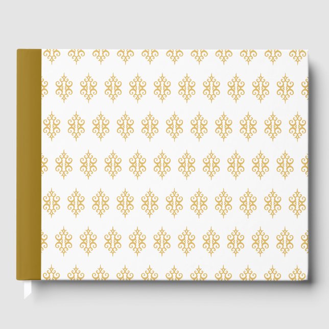 Livre d'or Cadeau Broderie Or Blanc (Recto)