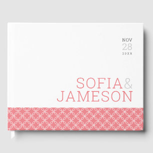 Livre D'or Cadeau spécial simple type moderne rose corail