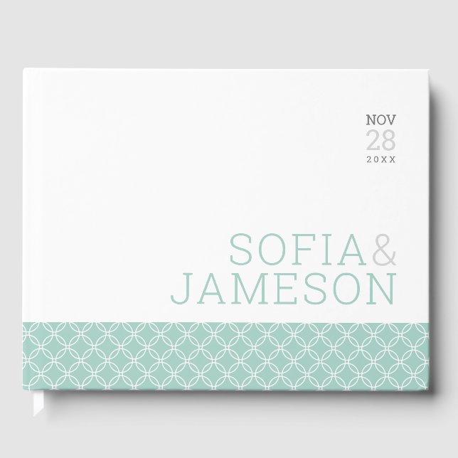 Livre D'or Cadeau spécial typographie moderne simple vert pas (Recto)