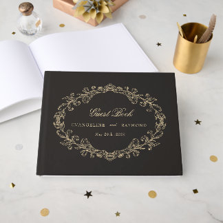 Livre D'or Cadre de mariage baroque orné romantique