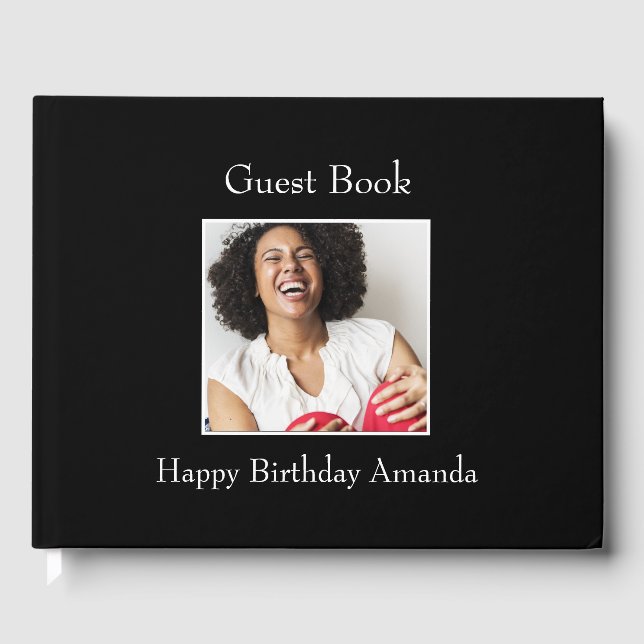 Livre D'or Cadre photo, Photo personnalisée - Personnalisé (Recto)