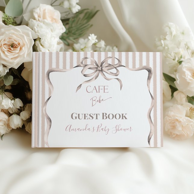 Livre D'or Café Bebe Cafe Ancien Bebe Shower (Créateur téléchargé)