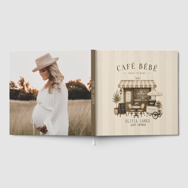 Livre D'or Cafe bebe fête de bébé mixte marron (Complet)