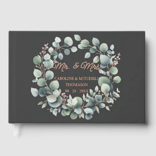 Livre D'or Calligraphie classique personnalisée Couple Names 