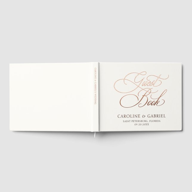 Livre D'or Calligraphie de mariage script (Complet)