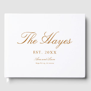 Livre D'or Calligraphie moderne Mariage personnalisé