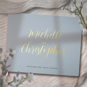 Livre D'or Calligraphie moderne pour la mariée et le Mariage 