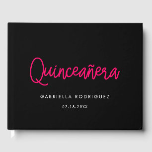 Livre D'or Calligraphie moderne Quinceañera 15e anniversaire