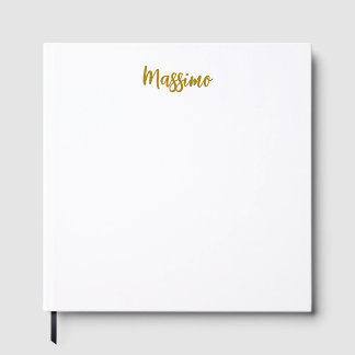 Livre D'or Calligraphie Professionnel Élégant Couleur Or
