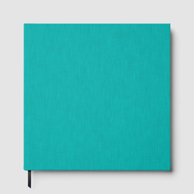 Livre D'or Calme & simple  Fond texturé turquoise (Recto)