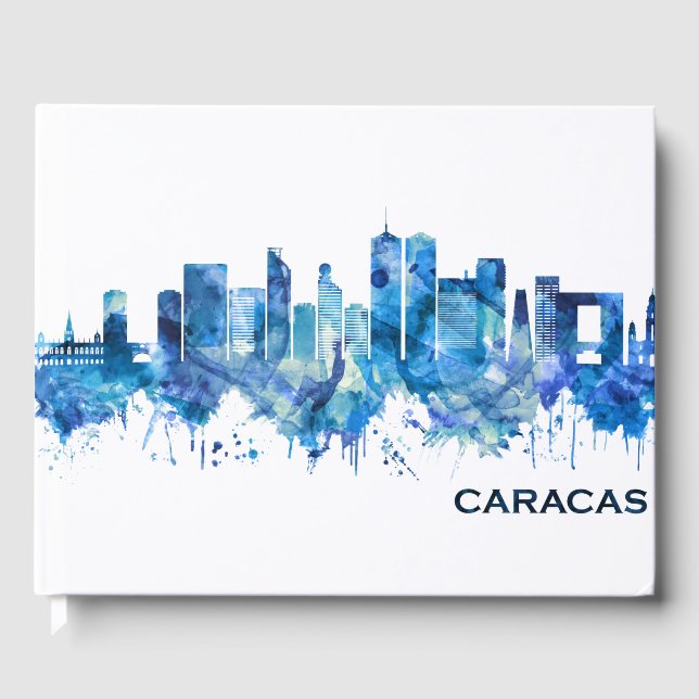 Livre D'or Caracas Venezuela Skyline Blue (Recto)