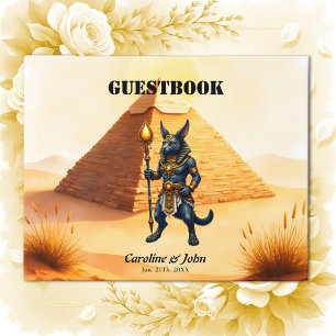 Livre D'or Caricature Anubis - Dieu égyptien de l'après-vie