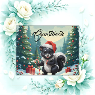 Livre D'or Caricature de la peau de Noël mignon