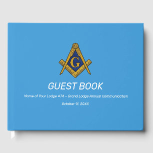 Livre D'or Carré et boussole de la maçonnerie des francs-maço