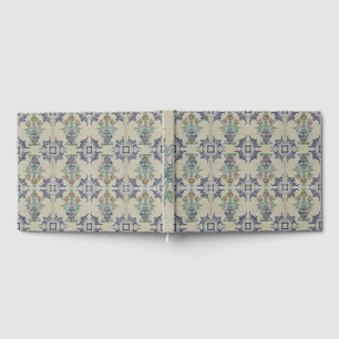 Livre D'or Carrelage Delft Antique Pot de Fleur Céramique