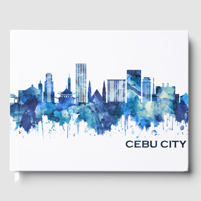 Livre D'or Cebu City Philippines Skyline Blue (Recto)