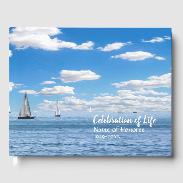 Livre D'or Célébration de la vie en bateau à voile (Recto)