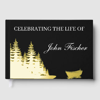 Livre D'or Celebration of Life Fishing Funeral Memorial