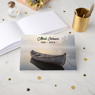 Livre D'or Cérémonie à la mémoire d'un être cher sur un lac p