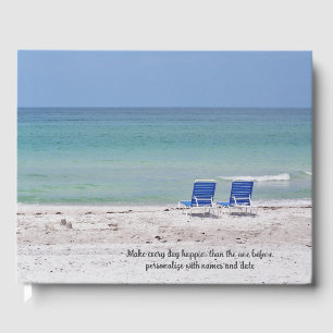 Livre D'or Chaises sur le Beach Guest Book