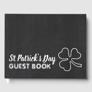 Livre D'or Chalkboard Shamrock, Saint Patrick's Day