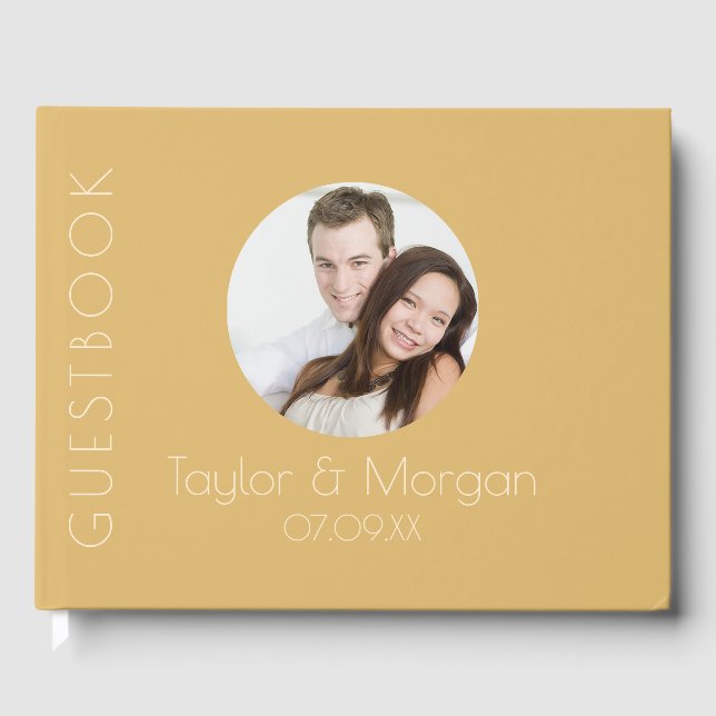 Livre D'or Champagne moderne Mariage tonal (Recto)