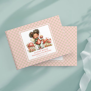 Livre d'or Champignon Floral Rose Fée Charmeur