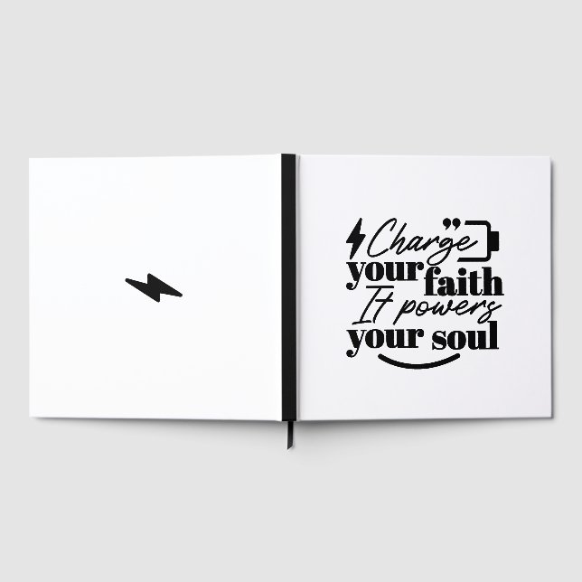 Livre D'or Charge Your Faith – Christian Inspirational Quote  (Complet)