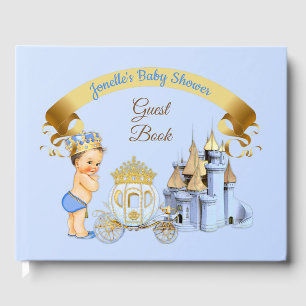 Livre D'or Chariot de château de prince royal bleu or garçon