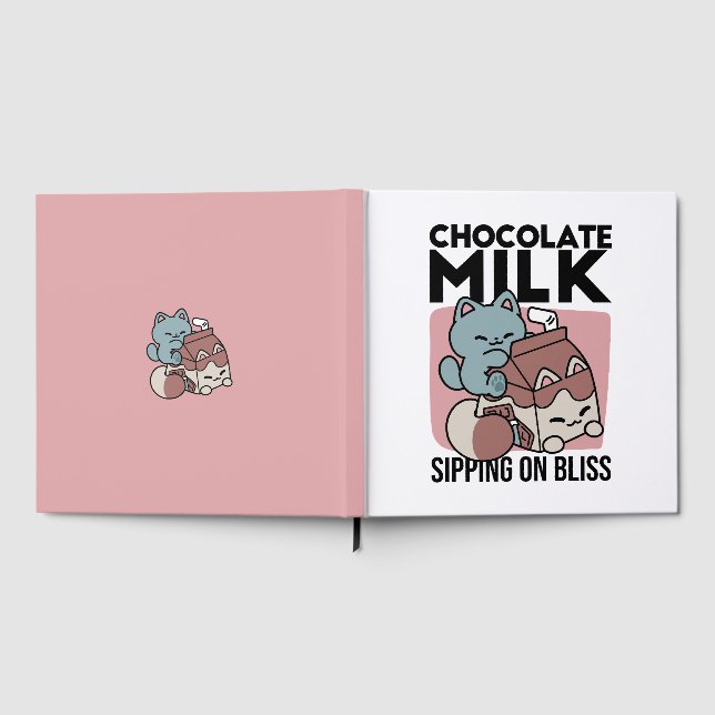 Livre D'or Chat Mignon Lait Chocolat – Boisson Confortable et (Complet)