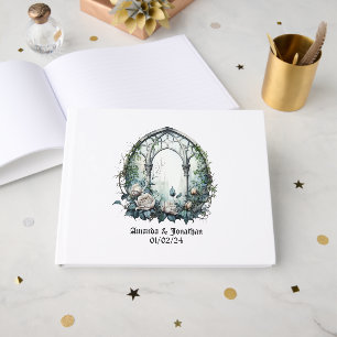 Livre D'or Château de fantasy sombre fenêtre gothique mariage