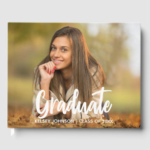 Livre D'or Chic Graduate Photo Modern Custom 2023 Graduation