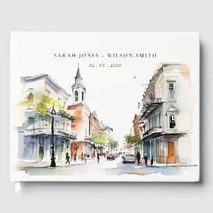 Livre D'or Chic New Orleans Louisiana Mariage aquarelle