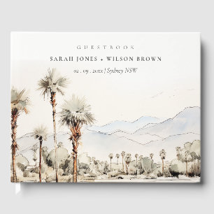 Livre D'or Chic Palm Springs California Mariage paysager