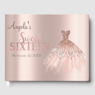 Livre D'or Chic Robe Rose Gold Sweet 16