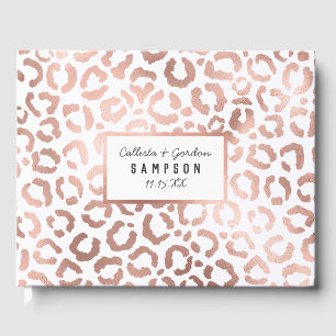 Livre D'or Chic Rose Gold Leopard Cheetah Poster de animal