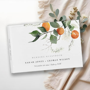 Livre D'or Chic Rustic Boho Orange Blossom Mariage Botanique