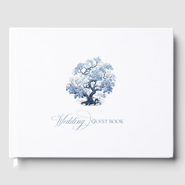 Livre D'or Chinoiserie Arbre en fleurs Motif ID1094 (Recto)